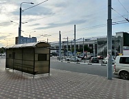 Обработка остановок общественного транспорта антивандальным лаком "RAUM-PROFIE"